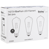 Image de Ampoule À Led - E27 - 4w - 2200k - 300 Lm - St64 - Lot De 3 - Bailey 142724