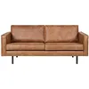 Image de Bepurehome - Canapé 2,5 Places 190x86x85 Cm En Cuir Cognac - Tarvo