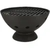 Image de Pot À Brasier Bas En Fonte - Noir - D 54,9 X H 31 Cm - Livraison Gratuite