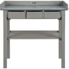 Image de Esschert Design Table de travail de jardin grise ; CF29G