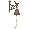 Image de Esschert Design Cloche de porte Oiseau brun antique - Fonte