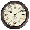 Image de Esschert Design - Horloge Musicale - Animaux De La Ferme - D 30 Cm - Livraison Gratuite