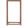 Image de Range bois en fer - Rouillé - L 75,5 x P 23,5 x H 148 cm