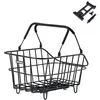 Image de Basil Cento MIK Panier de vélo arrière, 22 l, Noir, résistant aux intempéries, avec système MIK verrouillable, Design Exceptionnel en occasion ou reconditionné