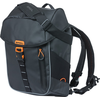 Image de Basil Sac à dos Miles Tarpaulin aurore boréale, 31x17x44cm, noir/orange