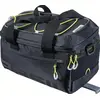 Image de Sacoche porte-bagages BASIL "Miles MIK 2.0", noir lime