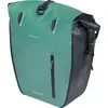 Image de BASIL Sacoche de rangement individuelle pour vélo Rivo M MIK Hooks, vert argenté