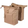 Image de Basil Brooklyn Double Sacoche de vélo - Étanche - 41 l - Imperméable - Réfléchissant - en matériau recyclé - Sable en occasion ou reconditionné