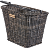 Image de Basil Panier pour roue avant Bremen Rattan Look 27x35x29cm, marron, rotin, sans support, marron