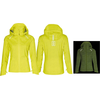 Image de Veste de pluie pour vélo BASIL Skane HiVis pour femmes, jaune fluo