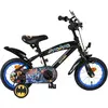 Image de Vélo Volare Batman 12 pouces pour garçons - Noir - Sous licence officielle, 3-4 ans