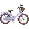 Image de Vélo pour enfants Volare Ashley   Filles   14 pouces   Violet, avec roues d'entraînement amovibles, panier et porte-bagages