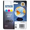 Image de Cartouche Dencre 267 - Cyan, Magenta Et Jaune - Capacite Standard 200 Pages - Epson