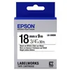 Image de Epson Cassette d'étiquettes LK-5WBN - standard - noir sur blanc - 18mmx9m, noir
