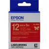 Image de Epson LabelWorks LK-4RKK - soie - or sur rouge - rouleau (1,2 cm x 5 m) 1 cassette(s) - pour LabelWorks Cable and Wiring Kit, LW-1000, 600, 700, K400, Z700, Z710, Z900, Safety Kit