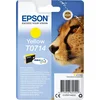 Image de Epson T0714 - 5.5 ml - Jaune - original - Cartouche d'encre - pour Stylus DX9400, SX115, SX210, SX215, SX218, SX415, SX515, SX610 ; Stylus Office BX310, BX610