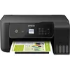 Image de Epson Imprimante EcoTank ET-2720 avec réservoirs, Multifonction 3-en-1: Imprimante / Scanner / Copieur, A4, Jet d'encre couleur, Wifi Direct, Kit d'encre inclus, Faible coût par page, Ecran, Compact en occasion ou reconditionné
