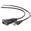 Image de Câble convertisseur Ewent EW1116 USB 2.0 vers Série RS232 1.5m Noir - Neuf
