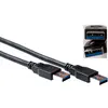 Image de Advanced Cable Technology SB3013 2m USB A USB A Mâle Mâle Noir Câble USB (SB3013)