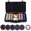 Image de Set de poker 300 jetons avec des dénominations de 14g