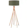 Image de GOOD&MOJO - Lampadaire Kilimanjaro - noir/bambou - Ø60cm pour salon, chambre à coucher
