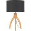 Image de GOOD&MOJO - Lampe de table Annapurna - noir/bambou - Ø36cm lampe de table - lampe de chevet, salon, chambre à coucher