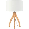 Image de GOOD&MOJO - Lampe de table Annapurna - blanc/bambou - Ø36cm lampe de table - lampe de chevet, salon, chambre à coucher