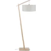 Image de GOOD&MOJO - Lampadaire Andes - Bambou/naturel - 72x47x176cm pour salon, chambre à coucher