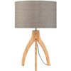 Image de GOOD&MOJO - Lampe de table Annapurna - Taupe/Bambou - Ø36cm lampe de table - lampe de chevet, salon, chambre à coucher