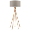 Image de GOOD&MOJO - Lampadaire Kilimanjaro - Taupe/Bambou - Ø60cm pour salon, chambre à coucher
