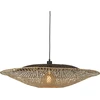 Image de GOOD&MOJO - Lampe à suspendre Kalimantan - Bambou - Ø87cm Lampe à suspendre - Lampe de table à manger - Lampe de salon - Lampe de chambre à coucher - Salon