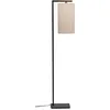 Image de it's about RoMi - Lampadaire Boston - noir/naturel - 30x25x160cm pour salon, chambre à coucher