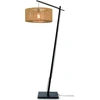 Image de GOOD&MOJO - Lampadaire Iguazu - Bambou Noir/Jute - 73x50x176cm pour salon, chambre à coucher