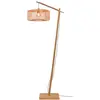 Image de GOOD&MOJO - Lampadaire Bromo - Bambou noir/naturel - 68x40x176cm pour salon, chambre à coucher