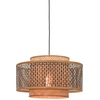 Image de GOOD&MOJO - Lampe à suspendre Bhutan - Bambou/noir - Ø50cm Lampe à suspendre - Lampe de table à manger - Lampe de salon - Lampe de chambre à coucher - Salon