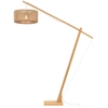 Image de GOOD&MOJO - Lampadaire Iguazu - Bambou/Jute - 165x50x207cm pour salon, chambre à coucher