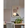 Image de it's about RoMi - Lampe à suspendre Carrara - Or/Blanc - Ø16cm Lampe à suspendre - Lampe de table à manger - Lampe de salon - Lampe de chambre à coucher - Salon