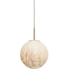 Image de it's about RoMi - Lampe à suspendre Carrara - Or/Blanc - Ø28cm Lampe à suspendre - Lampe de table à manger - Lampe de salon - Lampe de chambre à coucher - Salon