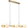 Image de it's about RoMi - Lampe à suspendre Carrara - Or/Blanc - 105x30x12cm - 6L Lampe à suspendre - Lampe de table à manger - Lampe de salon - Lampe de chambre à coucher - Salon
