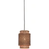 Image de GOOD&MOJO - Lampe à suspendre Bhutan - Bambou/noir - Ø18x25cm Lampe à suspendre - Lampe de table à manger - Lampe de salon - Lampe de chambre à coucher - Salon