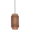 Image de GOOD&MOJO - Lampe à suspendre Bhutan - Bambou/noir - Ø18x35cm Lampe à suspendre - Lampe de table à manger - Lampe de salon - Lampe de chambre à coucher - Salon