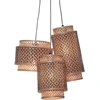 Image de GOOD&MOJO - Lampe à suspendre Bhutan - Bambou/Noir - 3L Lampe à suspendre - Lampe de table à manger - Lampe de salon - Lampe de chambre à coucher - Salon