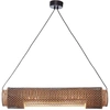 Image de GOOD&MOJO - Lampe à suspendre Bhutan - Bambou/Noir - 85x15x15cm Lampe à suspendre - Lampe de table à manger - Lampe de salon - Lampe de chambre à coucher - Salon