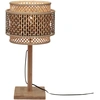 Image de GOOD&MOJO - Lampe de table Bhoutan - Bambou - 22x22x40cm Lampe de table - Lampe de chevet, salon, chambre à coucher