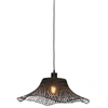 Image de GOOD&MOJO - Lampe à suspendre Ibiza - Bambou Noir - 50x50x15cm Lampe à suspendre - Lampe de table à manger - Lampe de salon - Lampe de chambre à coucher - Salon
