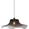 Image de GOOD&MOJO - Lampe à suspendre Ibiza - Bambou Noir - 65x65x20cm Lampe à suspendre - Lampe de table à manger - Lampe de salon - Lampe de chambre à coucher - Salon