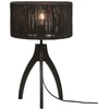 Image de GOOD&MOJO - Lampe de table Iguazu - jute/bambou noir - Ø30x41cm lampe de table - lampe de chevet, salon, chambre à coucher