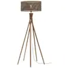 Image de GOOD&MOJO - Lampadaire Java - Bambou/noir - Ø50x146cm pour salon, chambre à coucher