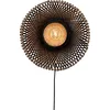 Image de GOOD&MOJO - Applique Kalimantan - Bambou/Noir - Ø44cm