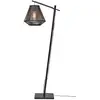 Image de GOOD&MOJO - Lampadaire Merapi - Bambou/noir - 57x30x150cm pour salon, chambre à coucher